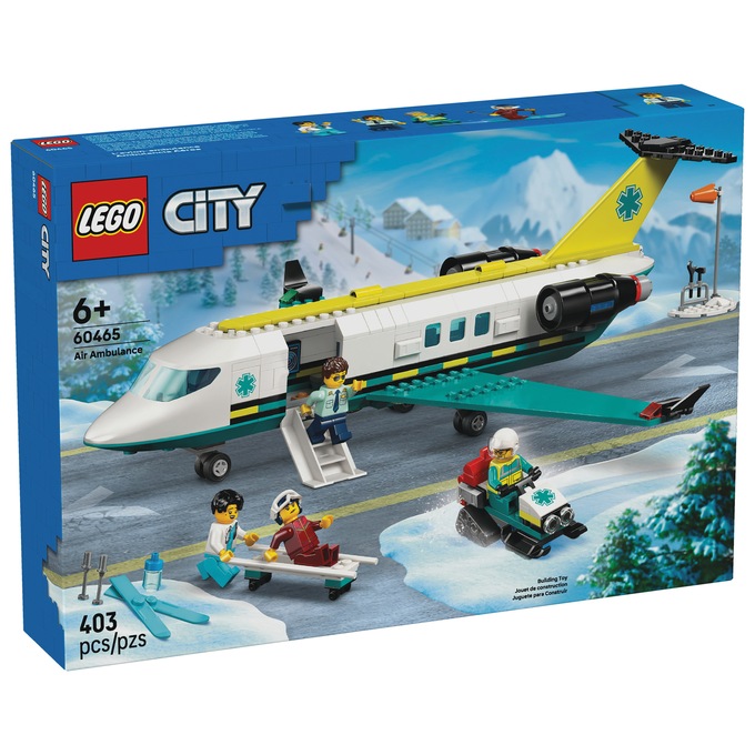 LEGO City Emergency Air Ambulance Airplane, , large