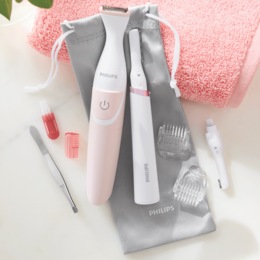 Philips Ladies Face &amp; Body Trimmer, , large