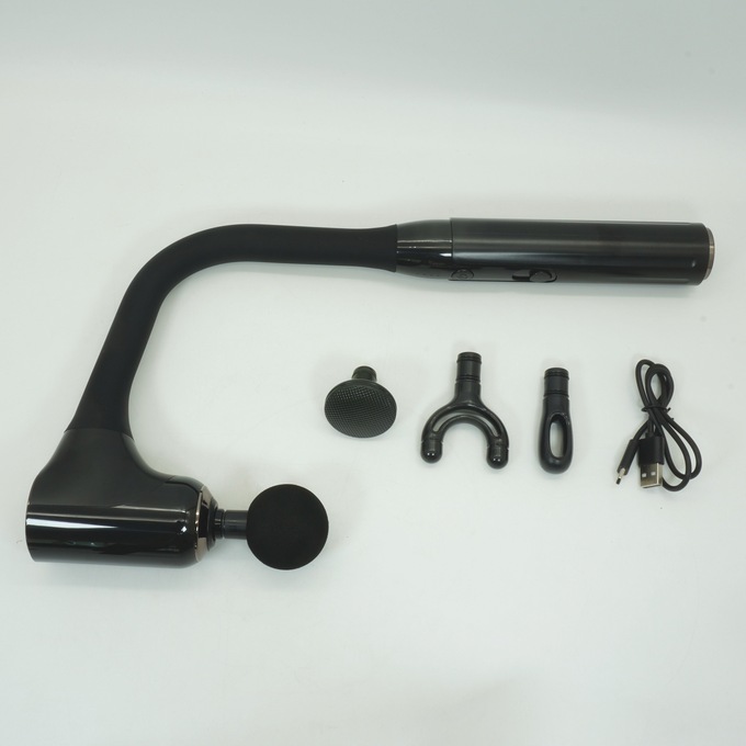 5-Piece Massage Gun With Extended Handle, , large