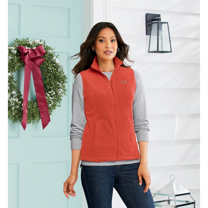 Personalized Women's Fleece Vest, , large
