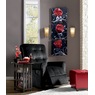 3-Piece Rose Swirl Wall Art Set, , large