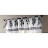 Gingham Trim Valance with Bows, , large