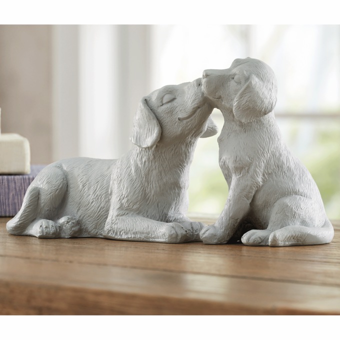 Mama Dog And Pup Figurine, , large