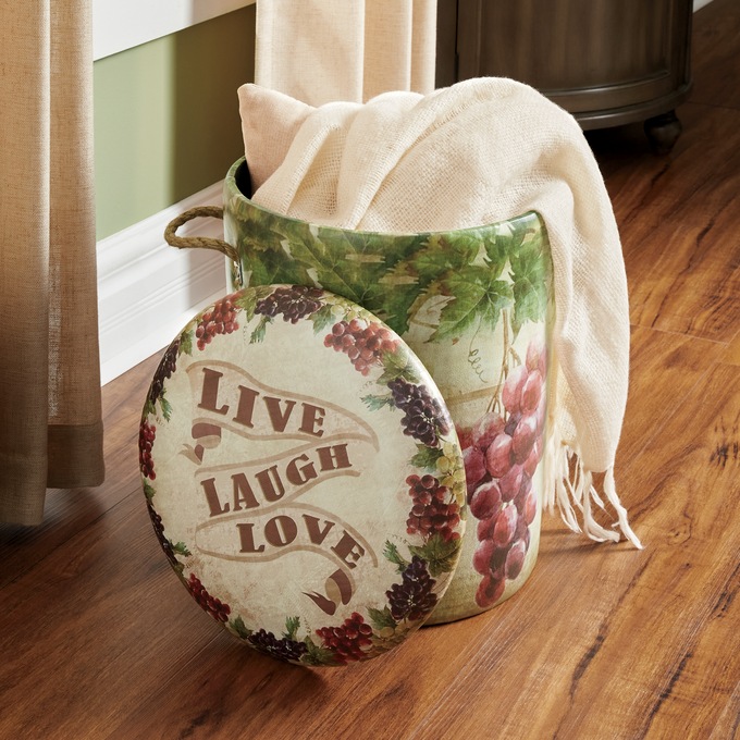 Vineyard Storage Stool, , large