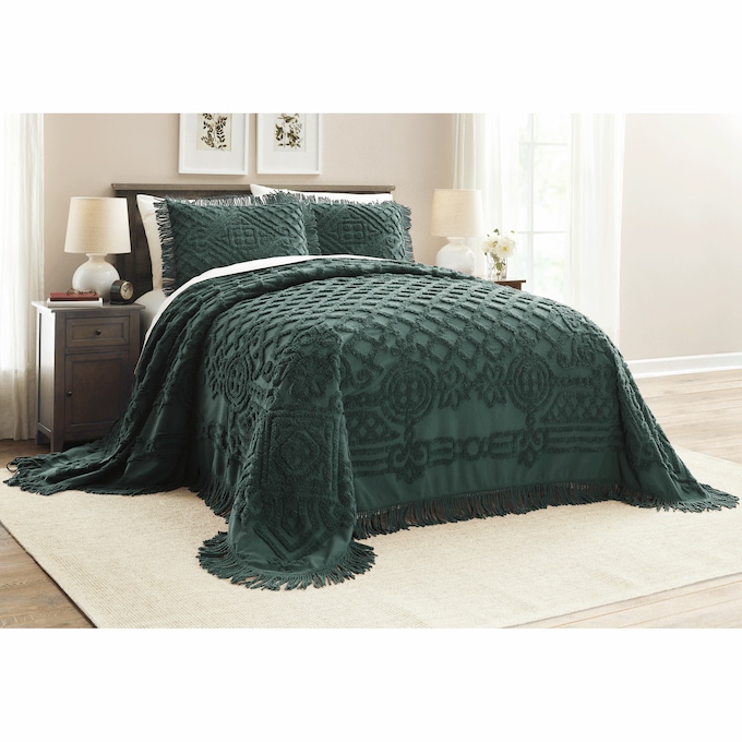 Anna Chenille Bedspread and Sham, , large