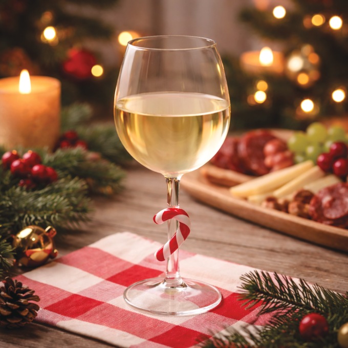 Candy Cane Glass Drinkware, , large