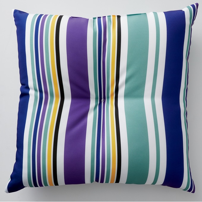 Button-Tufted Outdoor Pillow, , large