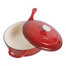Crock Pot Artisan 3.5-qt. Enameled Cast Iron Deep Sauté Pan with Lid, , large