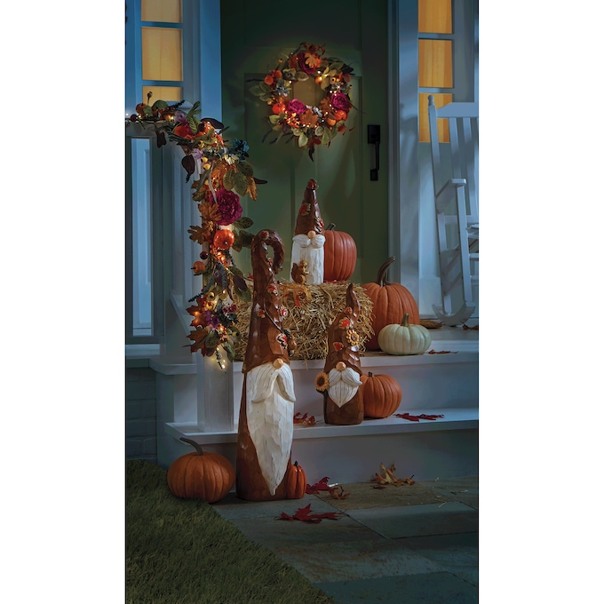 Mum and Hydrangea Fall Garland, , large