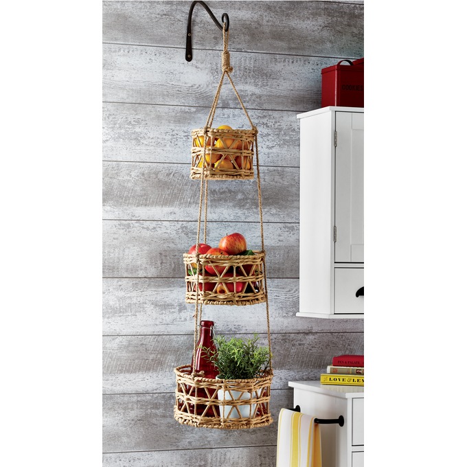 3-Tier Hanging Macram&eacute; Basket, , large