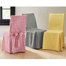 Gingham Check Dining Chair Cover, , large