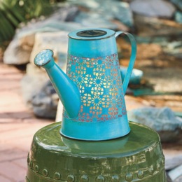 Solar Metal Watering Can, , large
