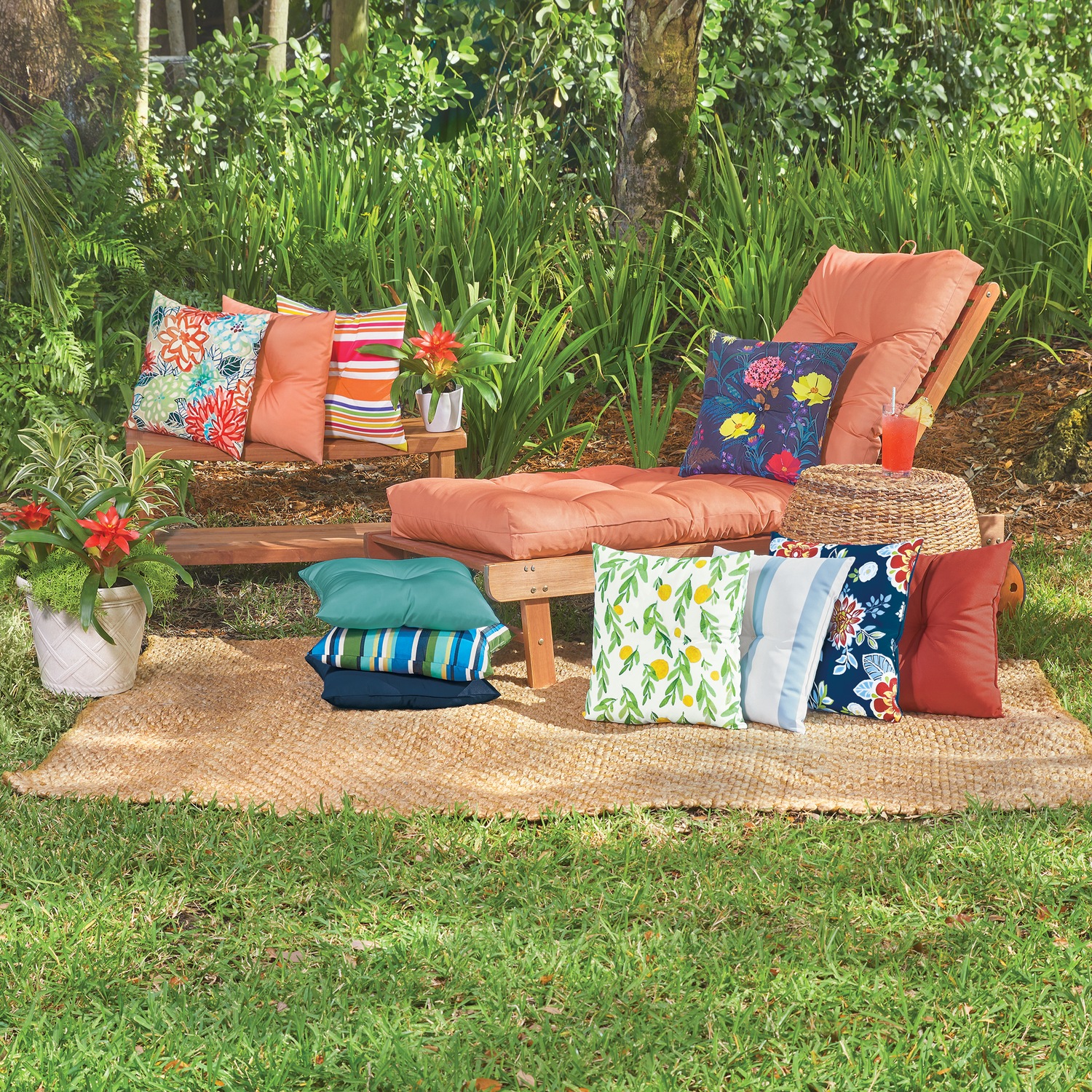 Large deals patio pillows