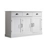Miller Shaker-Style Sideboard Buffet Cabinet, White, large