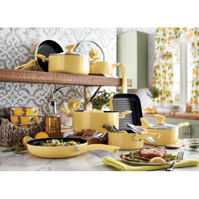 13-Piece Granite Aluminum Cookware Set, , large