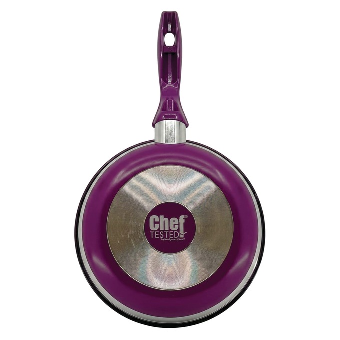 Chef Tested 8-Piece Ceramic Banded Cookware Set by Wards, Purple, large