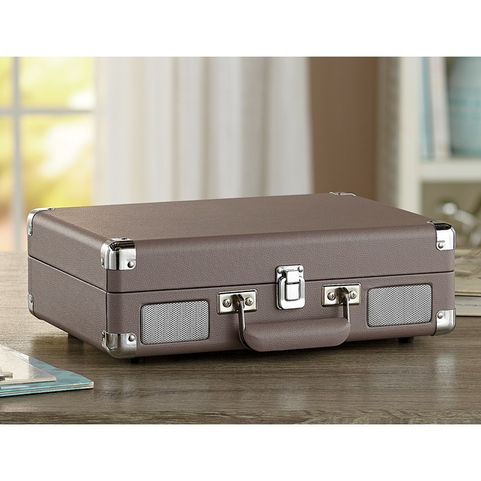 Crosley Portable Bluetooth Suitcase Turntable, Purple Ash, large