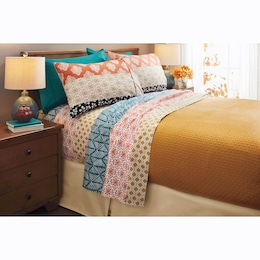 Bohemian Stripe Microfiber 6-pc. Sheet Set, , large