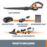 Worx 20V Power Share Cordless Leaf Blower/Sweeper, , large