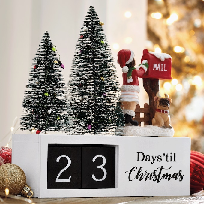 Christmas Countdown with Bottlebrush Trees, , large