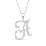 Personalized Initial Diamond Pendant, , large